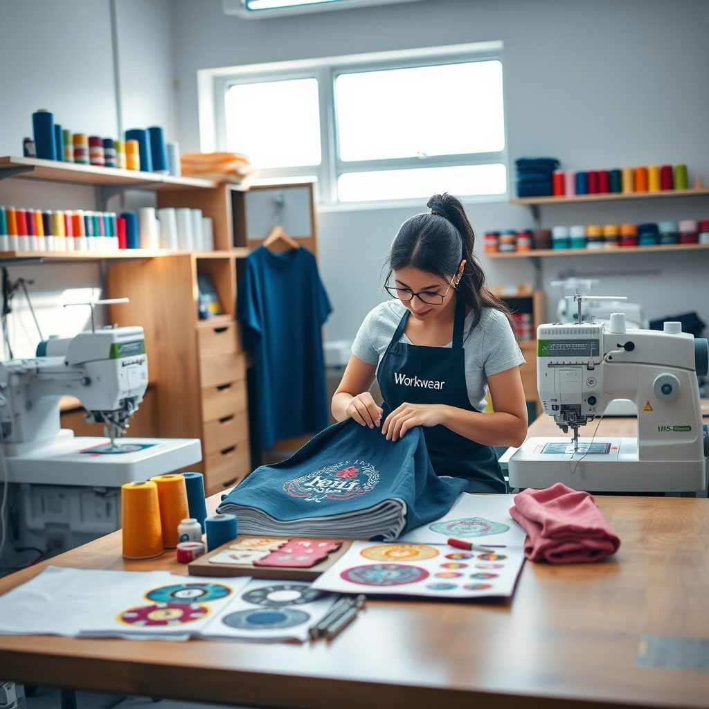Bordados personalizados en ropa de trabajo